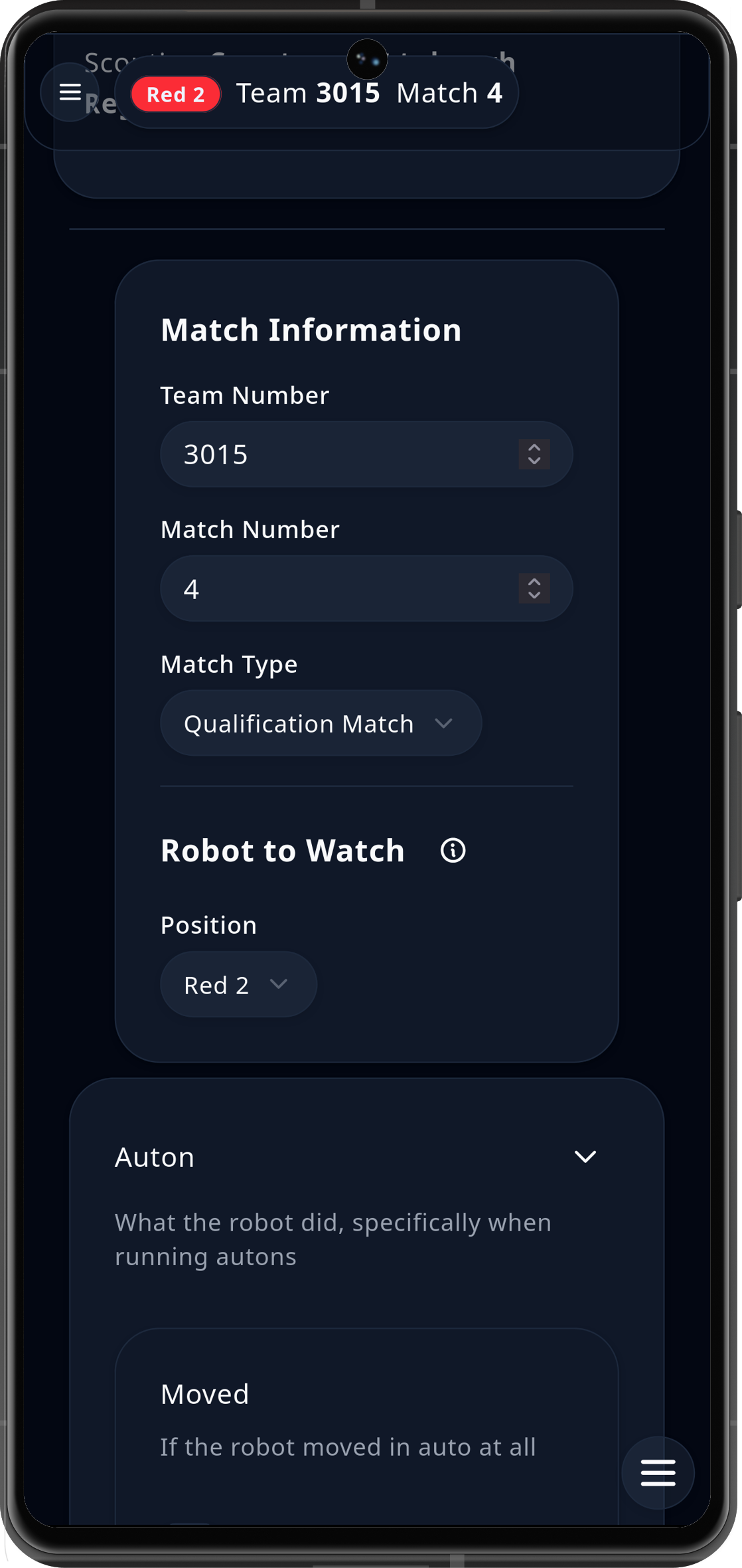 Match Scouting